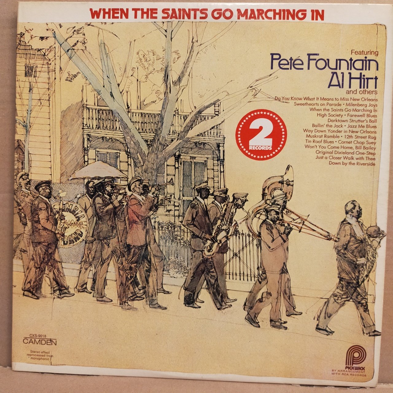 WHEN THE SAINTS GO MARCHING IN - FEATURING PETE FOUNTAIN , AL HIRT (1972) - 2LP DIXIELAND 2.EL PLAK