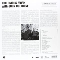 THELONIOUS MONK - WITH JOHN COLTRANE (1961) - LP 180GR 2013 EDITION SIFIR PLAK WAX TIME