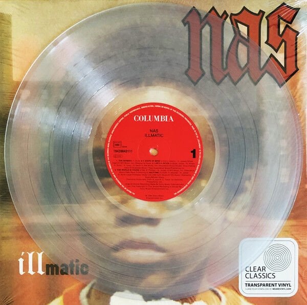 NAS - ILLMATIC (1994) - LP 2021 EDITION TRANSPARENT VINYL SIFIR PLAK