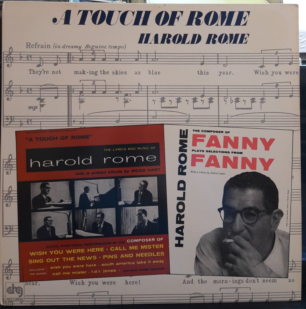 A TOUCH OF ROME / FANNY - HAROLD ROME - SOUNDTRACK - PLAK 2.EL