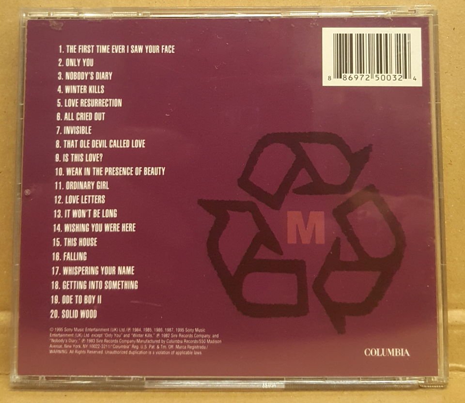 ALISON MOYET (YAZOO ) - SINGLES (1995) - CD COMPILATION SYNTH POP , POP ROCK / JEWEL CASE 2.EL