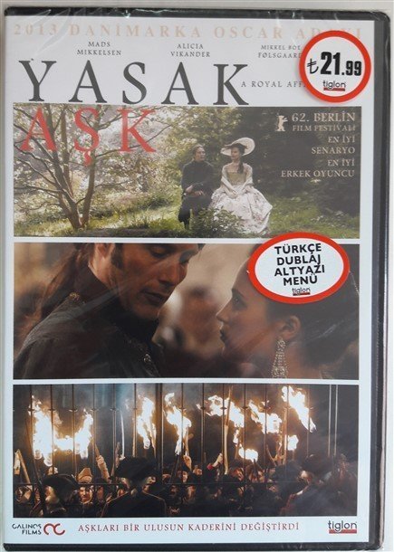 YASAK AŞK - A ROYAL AFFAIR - MADS MIKKELSEN - DVD SIFIR