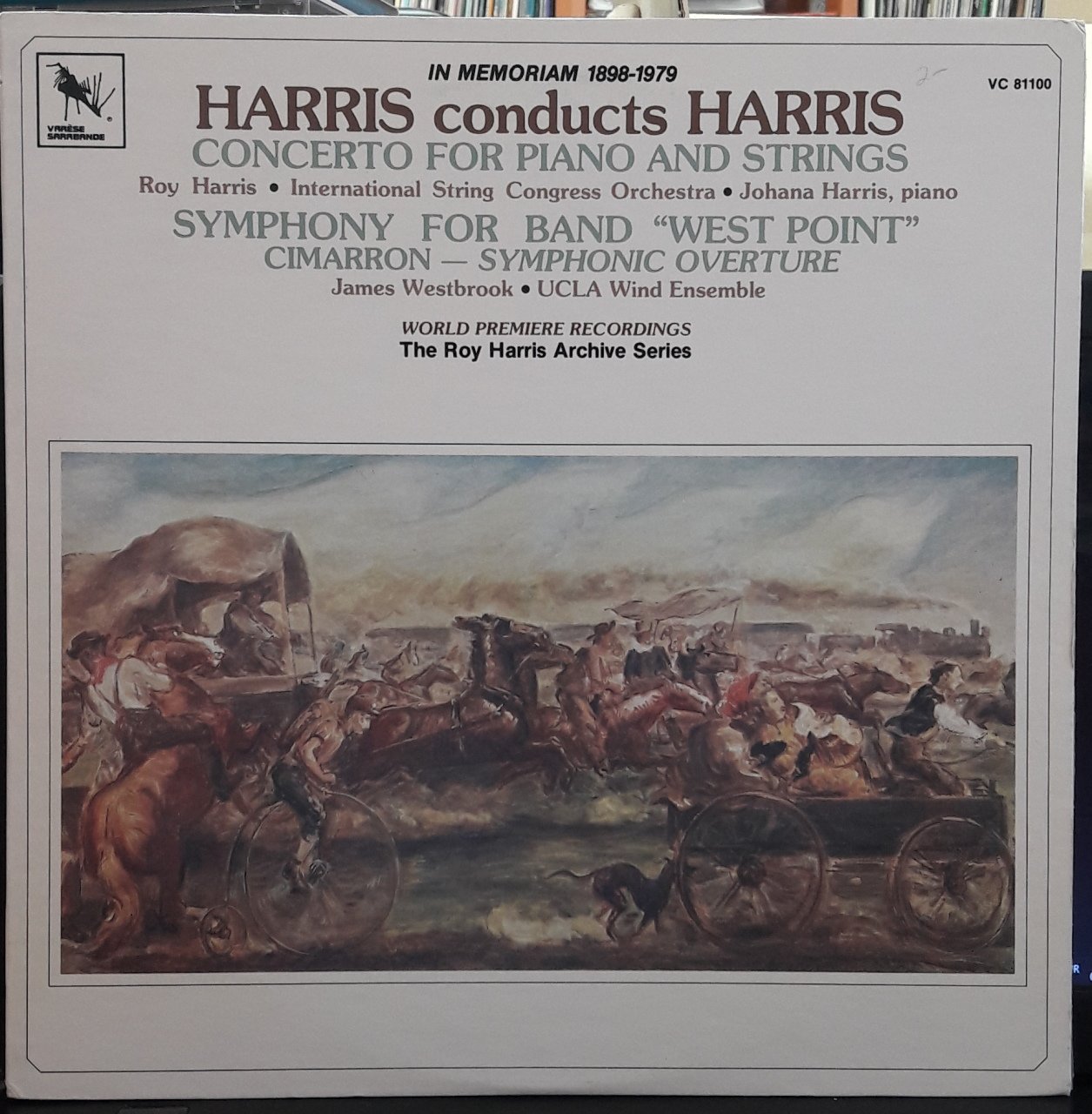 HARRIS CONDUCTS HARRIS, CONCERTO FOR PIANO AND STRINGS, SYMPHONY FOR BAND (1979) - PLAK 2.EL