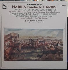 HARRIS CONDUCTS HARRIS, CONCERTO FOR PIANO AND STRINGS, SYMPHONY FOR BAND (1979) - PLAK 2.EL
