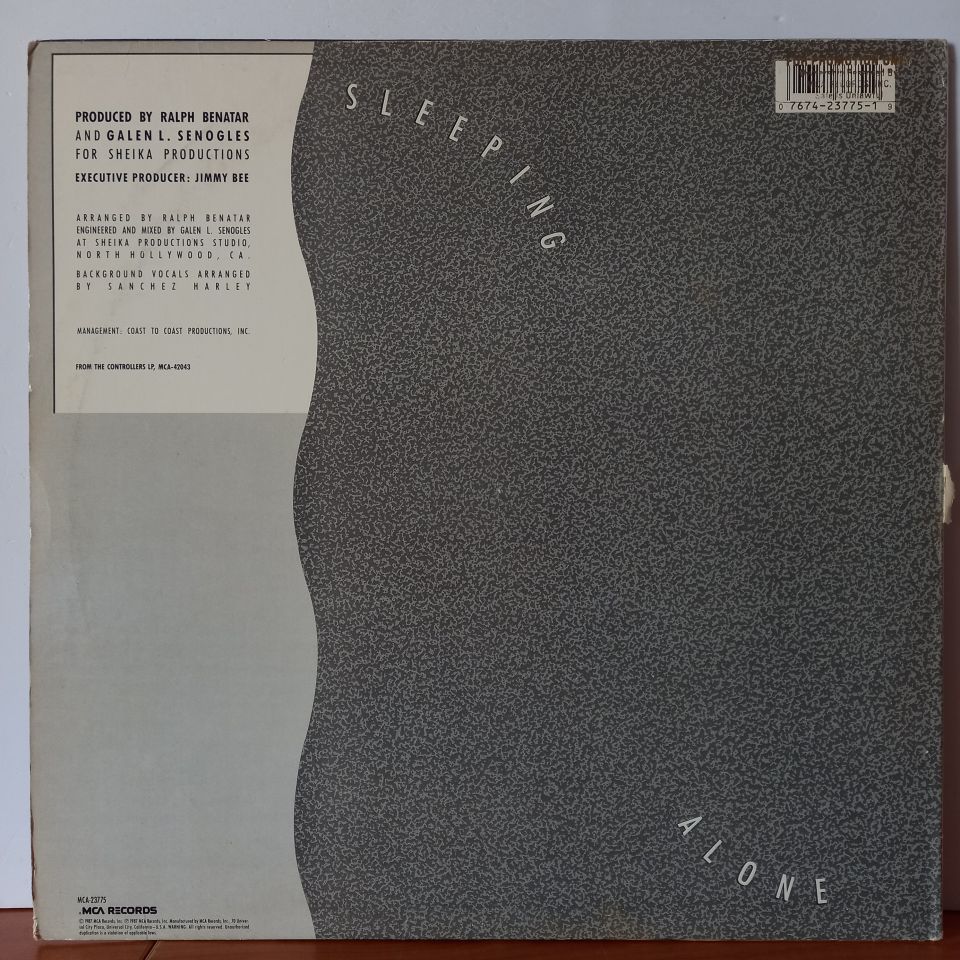 THE CONTROLLERS – SLEEPING ALONE (1987) - LP 2.EL PLAK