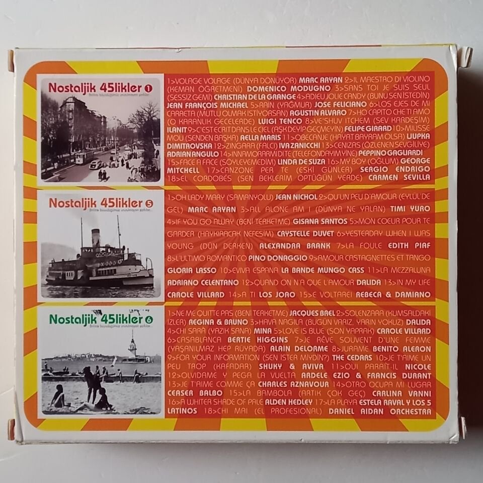PLAKLARDA KALAN ŞARKILAR - NOSTALJİK 45\'LİKLER 1, 5 & 6 - 3CD 2.EL