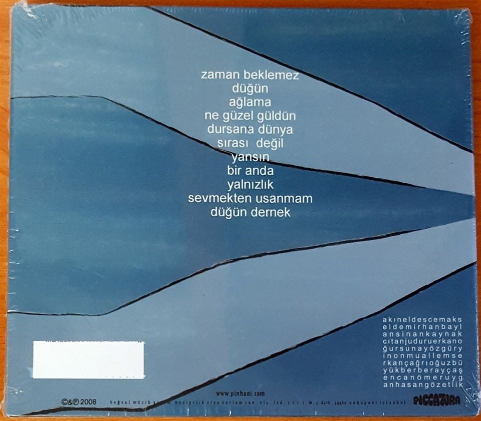 PİNHANİ - ZAMAN BEKLEMEZ (2008) - CD DIGIPACK / AMBALAJINDA SIFIR