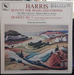 HARRIS CONDUCTS HARRIS, QUINTET FOR PIANO AND STRINGS, QUARTET NO.3 (1980) - PLAK 2.EL