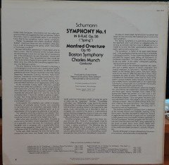 SCHUMANN: SYMPHONY NO.1, BOSTON SYMPHONY, CHARLES MUNCH (1976) - PLAK 2.EL