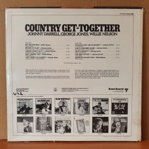 COUNTRY GET-TOGETHER / JOHNNY DARRELL, GEORGE JONES, WILLIE NELSON (1970) - LP DÖNEM BASKISI SIFIR PLAK