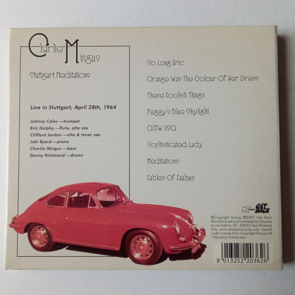CHARLIE MINGUS – STUTTGART MEDITATIONS (2007) - 2CD DIGIPAK 2.EL