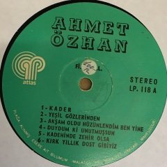 AHMET ÖZHAN - HÜZÜN 1984 2.EL PLAK
