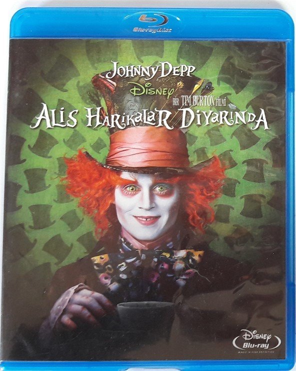 ALİS HARİKALAR DİYARINDA - ALICE IN WONDERLAND - JOHNNY DEPP - ANNE HATHAWAY - HELENA BONHAM CARTER - TIM BURTON - BLU-RAY 2.EL