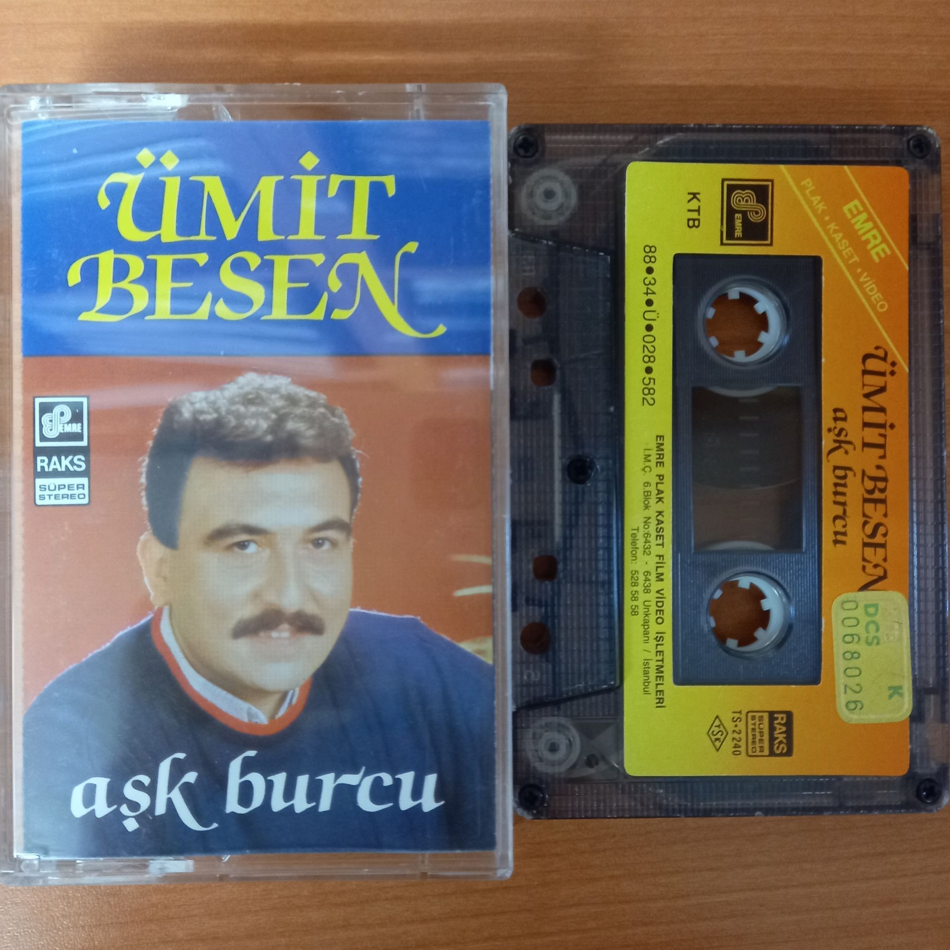 ÜMİT BESEN - AŞK BURCU (1988) - KASET 2.EL