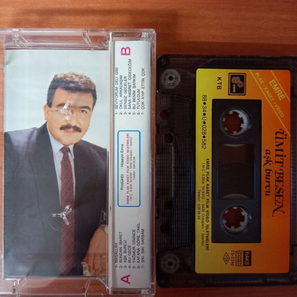 ÜMİT BESEN - AŞK BURCU (1988) - KASET 2.EL