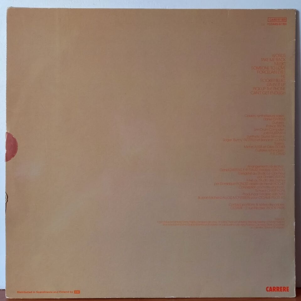 F.R. DAVID – WORDS (1982) - LP 2.EL PLAK