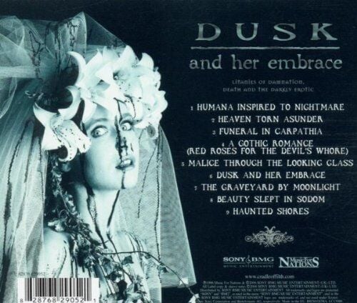 CRADLE OF FILTH - DUSK AND HER EMBRACE (1996) - CD 2006 REISSUE JEWEL CASE AMBALAJINDA SIFIR