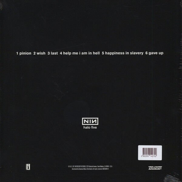 NINE INCH NAILS - BROKEN (1992) - 1xLP 180GR 12'' 33RPM (ETCHED /SINGLE SIDED) & 1x7'' 45RPM SINGLE SIFIR PLAK
