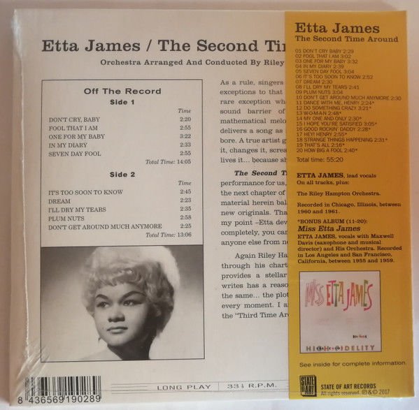 ETTA JAMES – THE SECOND TIME AROUND (2017) - CD LIMITED EDITION REMASTERED SIFIR