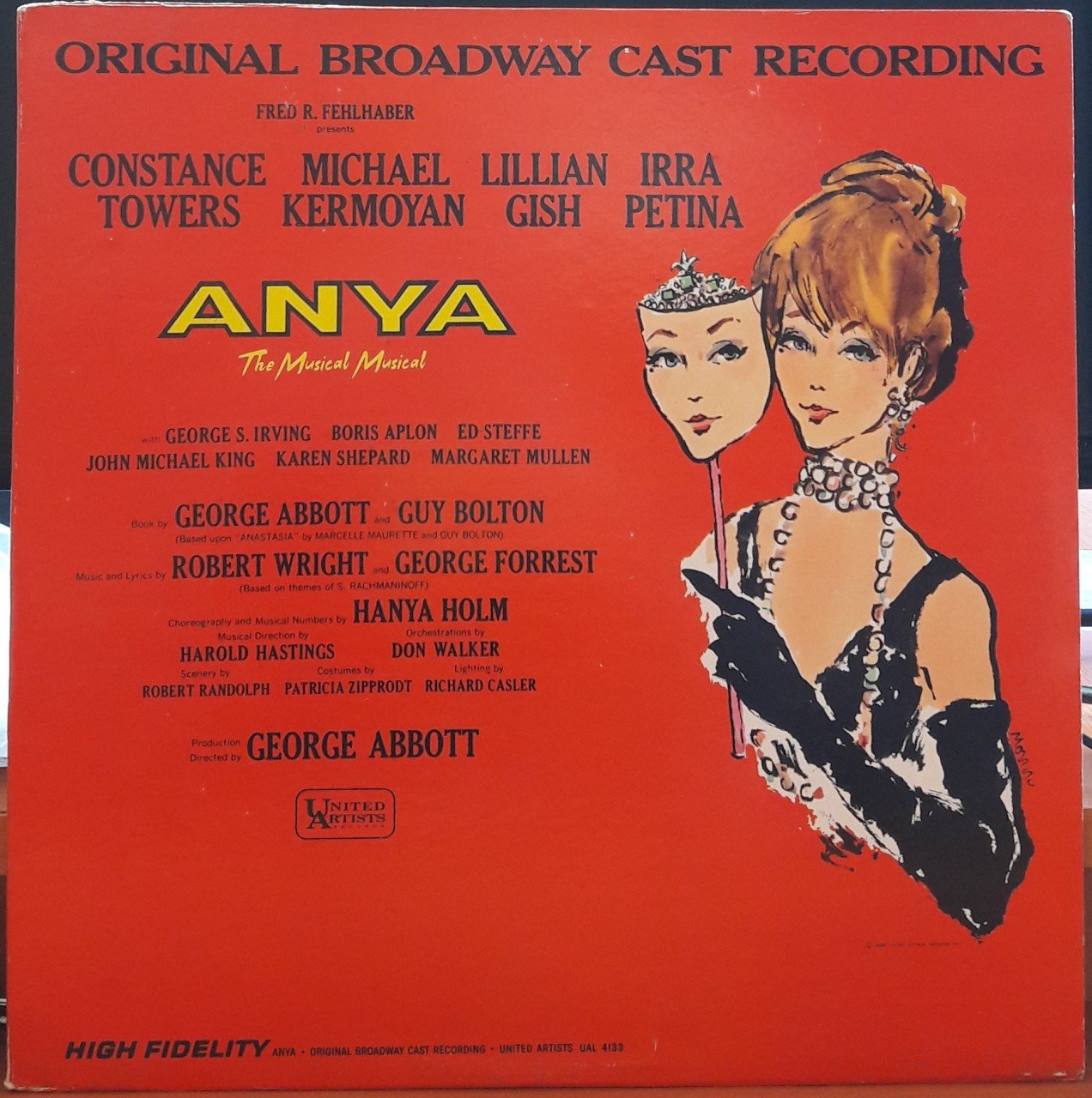 ANYA - ORIGINAL BROADWAY CAST RECORDING (1965) - LP 2.EL PLAK