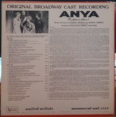 ANYA - ORIGINAL BROADWAY CAST RECORDING (1965) - LP 2.EL PLAK