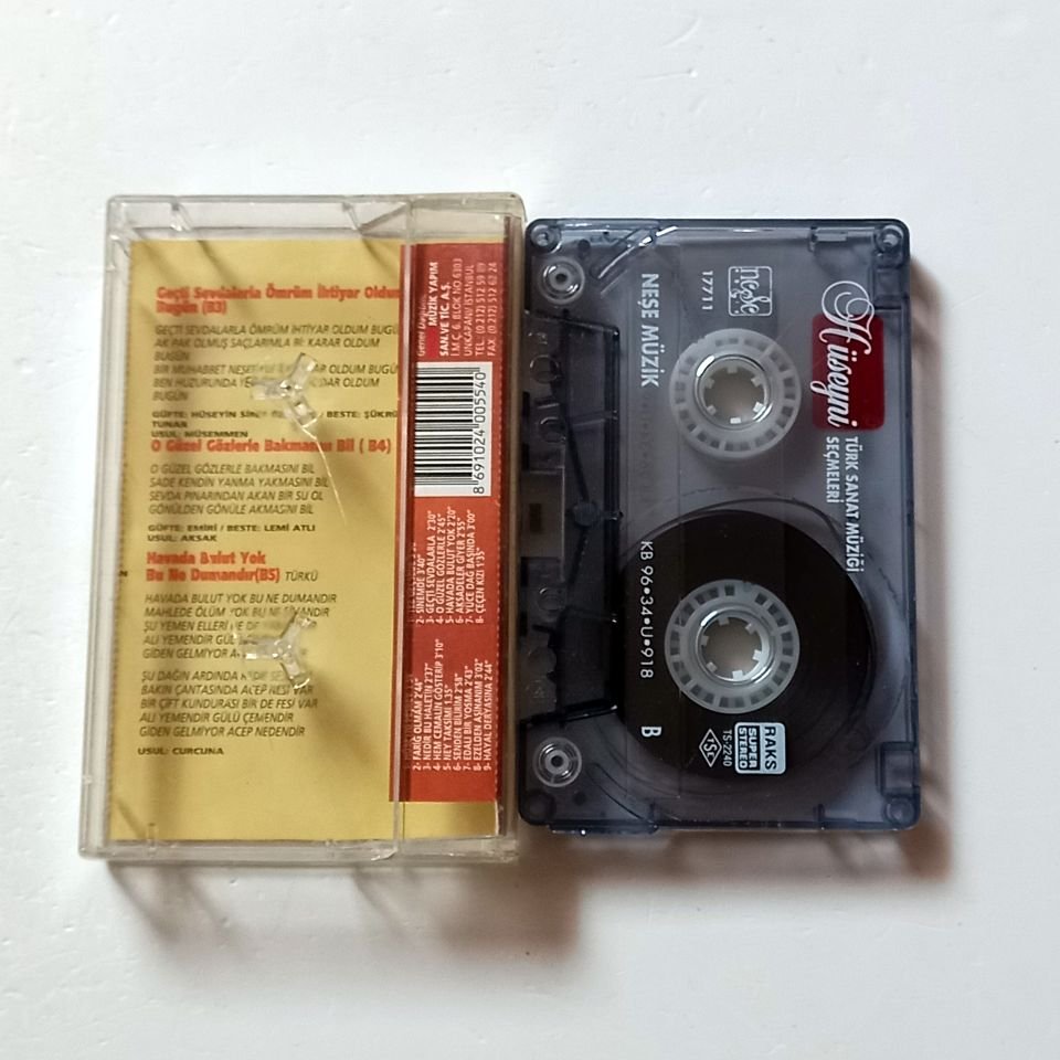 HÜSEYNİ - TÜRK SANAT MÜZİĞİ SEÇMELERİ (1996)  - KASET 2.EL