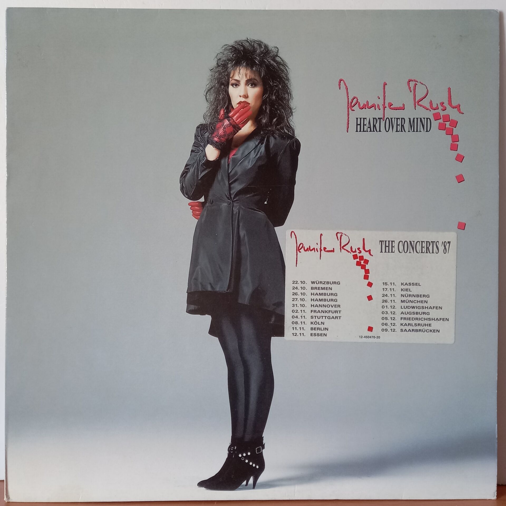 JENNIFER RUSH – HEART OVER MIND (1987) - LP 2.EL PLAK