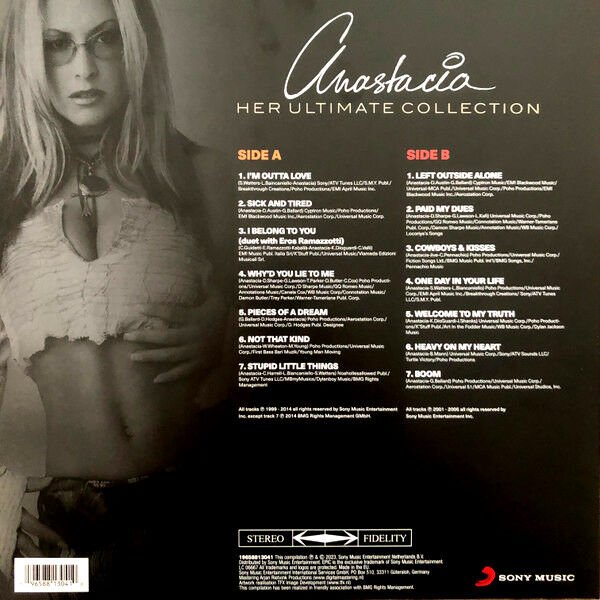ANASTACIA - HER ULTIMATE COLLECTION (2017) - LP 2023 EDITION SIFIR PLAK