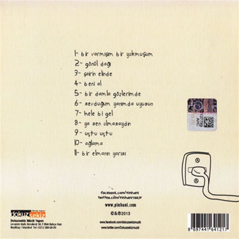 PİNHANİ - CANLI YAYIN (2013) - CD DIGIPACK AMBALAJINDA SIFIR