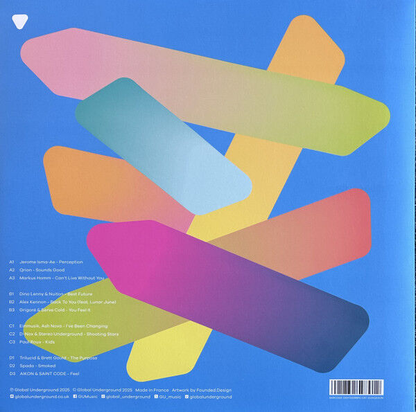 GLOBAL UNDERGROUND - UNIQUE #3 / VARIOUS ARTISTS TECHNO , HOUSE , NEO TRANCE COMPILATION (2025) - 2xLP TRANSPARENT ORANGE COLOURED EDITION SIFIR PLAK
