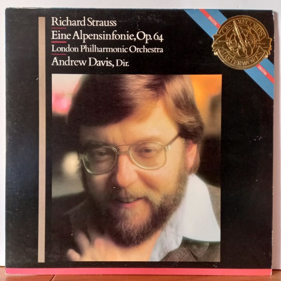 RICHARD STRAUSS : LONDON PHILHARMONIC ORCHESTRA, ANDREW DAVIS – EINE ALPENSINFONIE, OP. 64 (1982) - LP 2.EL PLAK