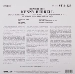 KENNY BURRELL - MIDNIGHT BLUE (1963) - LP BLUE NOTE 2021 CLASSIC VINYL SERIES EDITION SIFIR PLAK