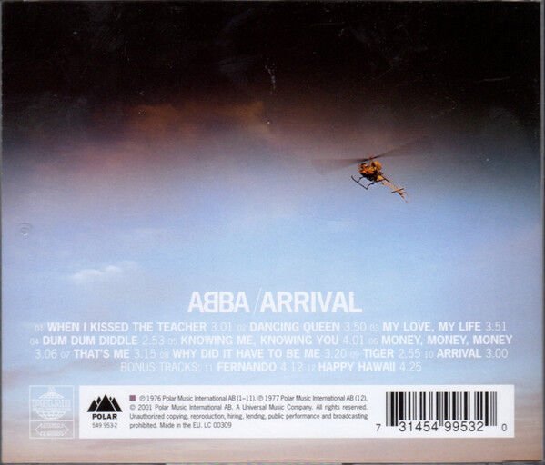 ABBA – ARRIVAL (1976) - CD REMASTERED 2001 REISSUE JEWEL CASE AMBALAJINDA SIFIR