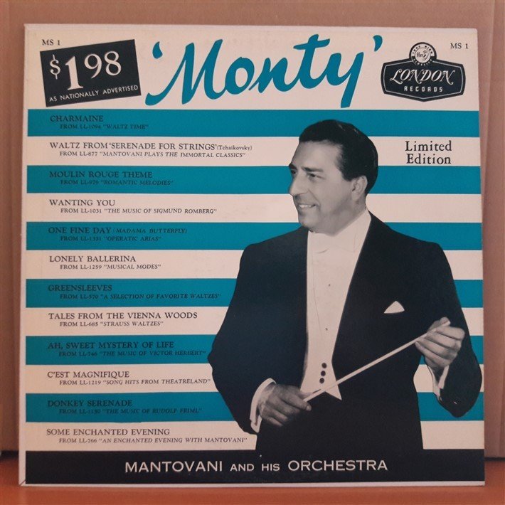 MONTY - MANTOVANI AND HIS ORCHESTRA - LP 2.EL PLAK