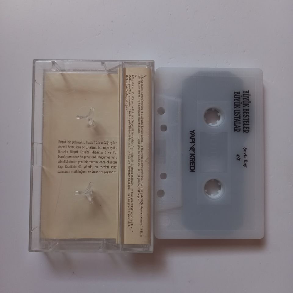 BÜYÜK BESTELER BÜYÜK USTALAR - ŞEVKİ BEY / 4/3 - KASET 2.EL