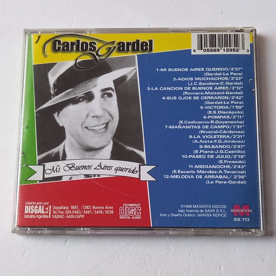 CARLOS GARDEL - MI BUENOS AIRES QUERIDO (1998) - CD 2.EL