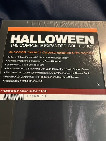 HALLOWEEN (COMPLETE EXPANDED EDITION) - SOUNDTRACK / JOHN CARPENTER - 6xLP BOX SET / AMBALAJINDA SIFIR