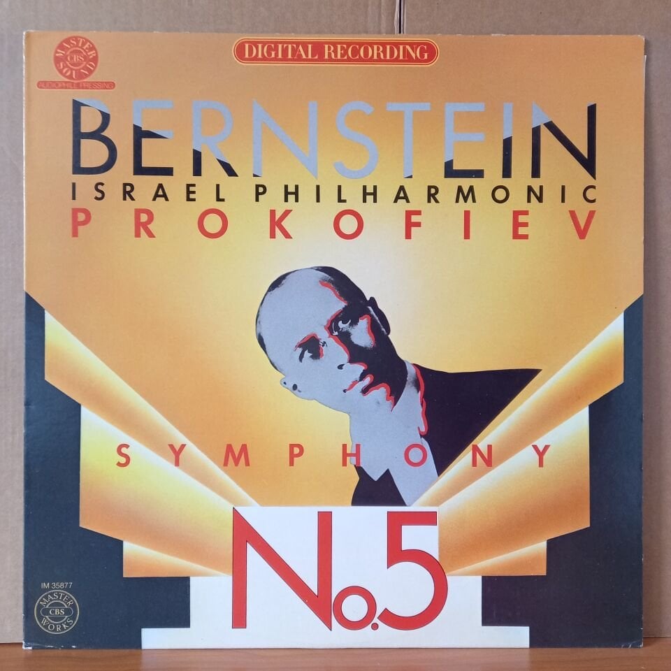PROKOFIEV: SYMPHONY NO. 5 / BERNSTEIN, ISRAEL PHILHARMONIC (1980) - LP 2.EL PLAK