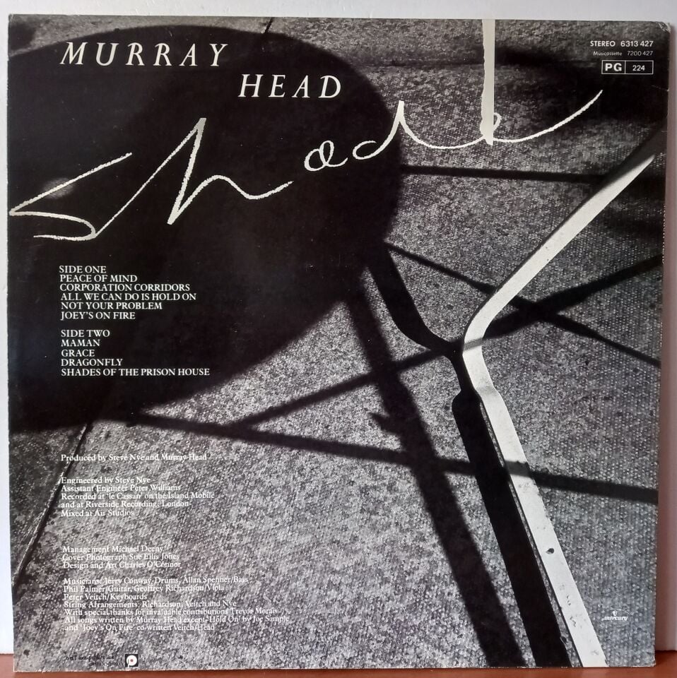 MURRAY HEAD – SHADE (1982) - LP 2.EL PLAK