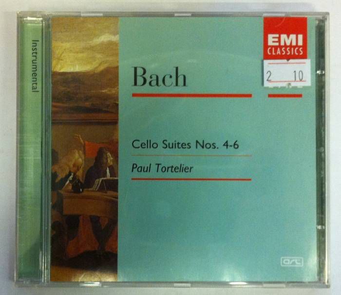 BACH CELLO SUITES 4 - 6  PAUL TORTELIER CD 2.EL