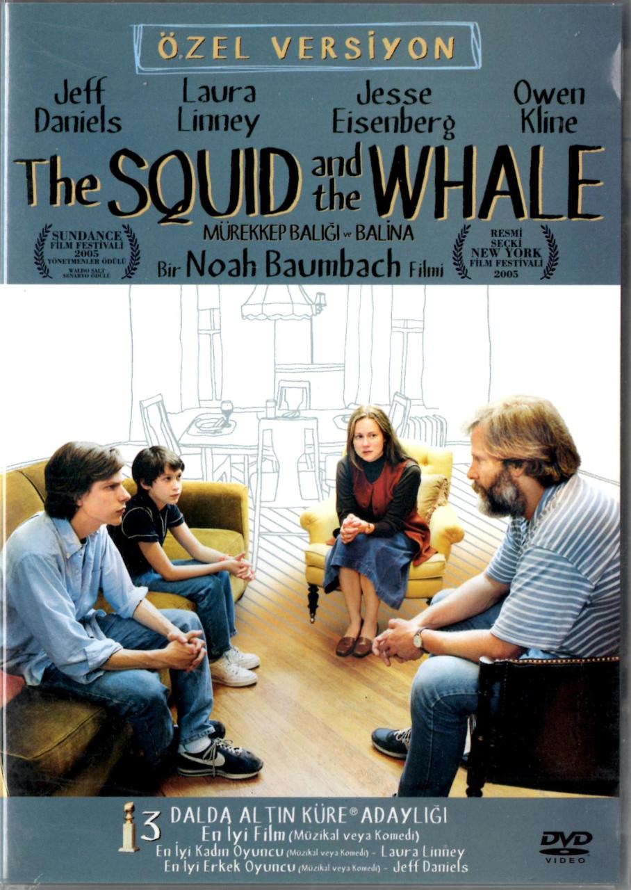 THE SQUID AND THE WHALE - MÜREKKEP BALIĞI VE BALİNA - JEFF DANIELS - OWEN KLINE - NOAH BAUMBACH - DVD 2.EL