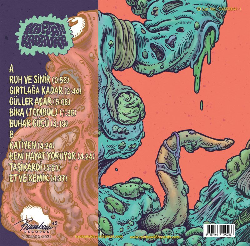 KAPTAN KADAVRA - KAPTAN KADAVRA (2021) - LP HARDCORE / GROOVE METAL 2025 EDITION SIFIR PLAK