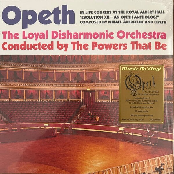 OPETH - IN LIVE CONCERT AT THE ROYAL ALBERT HALL / LOYAL DISHARMONIC ORCHESTRA CONDUCTED BY THE POWERS THAT BE (2010) - 4LP 2026 LIMITED EDITION NUMBERED REISSUE COLOURED EDITION SIFIR PLAK