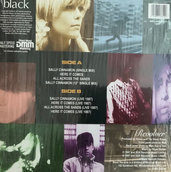 THE STONE ROSES - SALLY CINNAMON (1987) - 12'' 45RPM MAXI SINGLE CRYSTAL CLEAR COLOURED SIFIR PLAK
