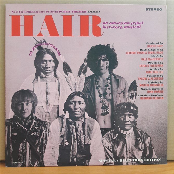 HAIR - THE ORIGINAL CAST RECORDING - LP 2.EL PLAK