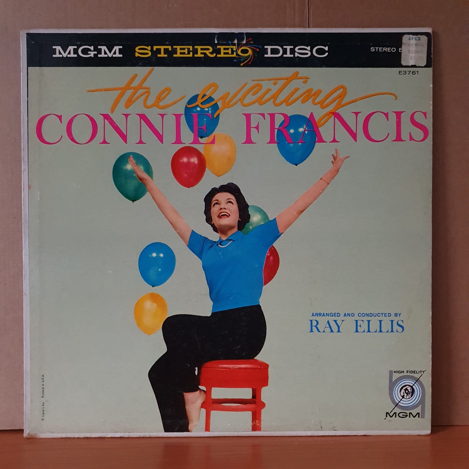 CONNIE FRANCIS - THE EXCITING CONNIE FRANCIS (1959) - LP 2.EL PLAK
