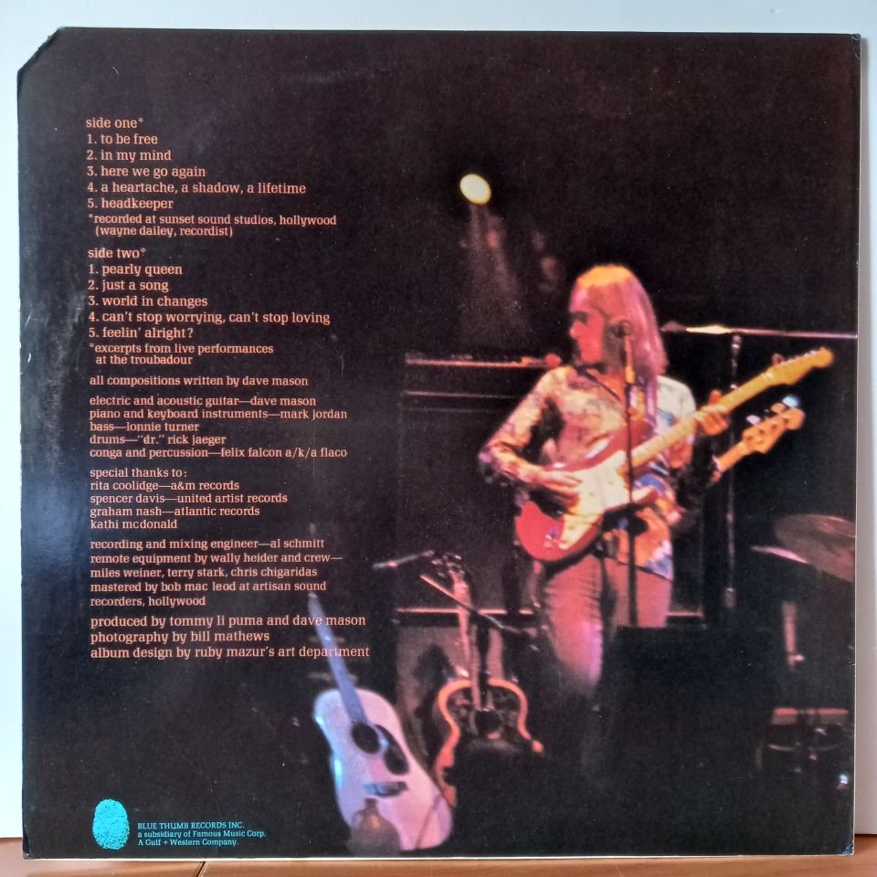 DAVE MASON – HEADKEEPER (1972) - LP 2.EL PLAK