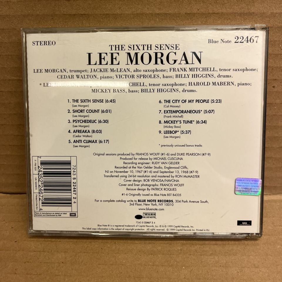LEE MORGAN – THE SIXTH SENSE (1968) - CD 1999 2.EL