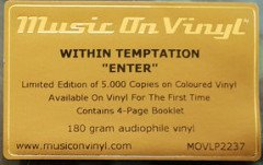 WITHIN TEMPTATION - ENTER (1997) - LP MUSIC ON VINYL SIFIR PLAK