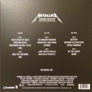 METALLICA - THROUGH THE NEVER [MUSIC FROM THE MOTION PICTURE] (2013) - 3LP RED, WHITE AND BLACK COLOURED BOX SET SIFIR